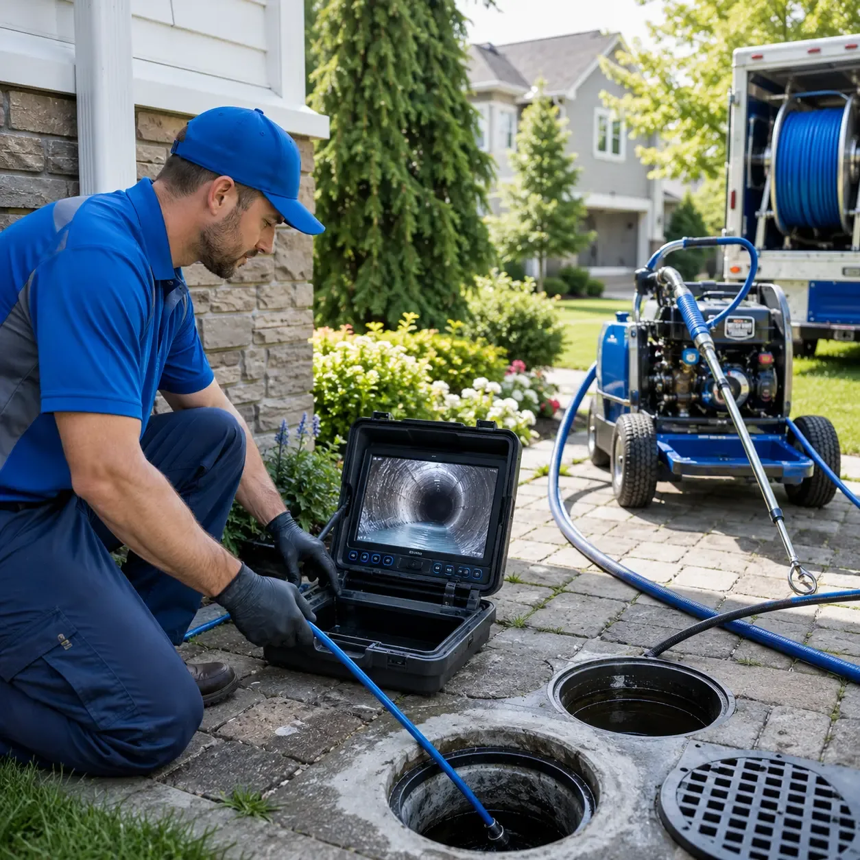 Outdoor drain cleaning professionals serving Orient, IA