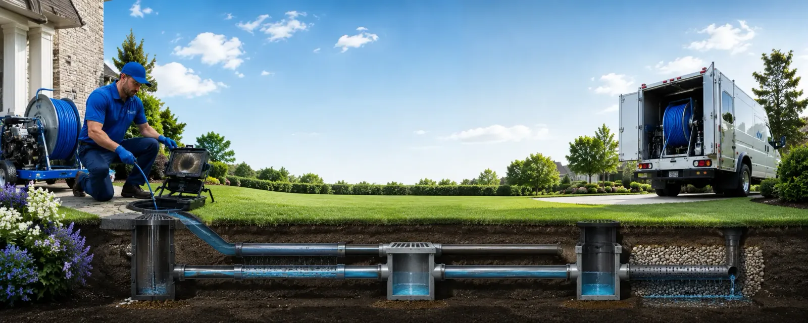 Outdoor drain cleaning information for Orient, IA
